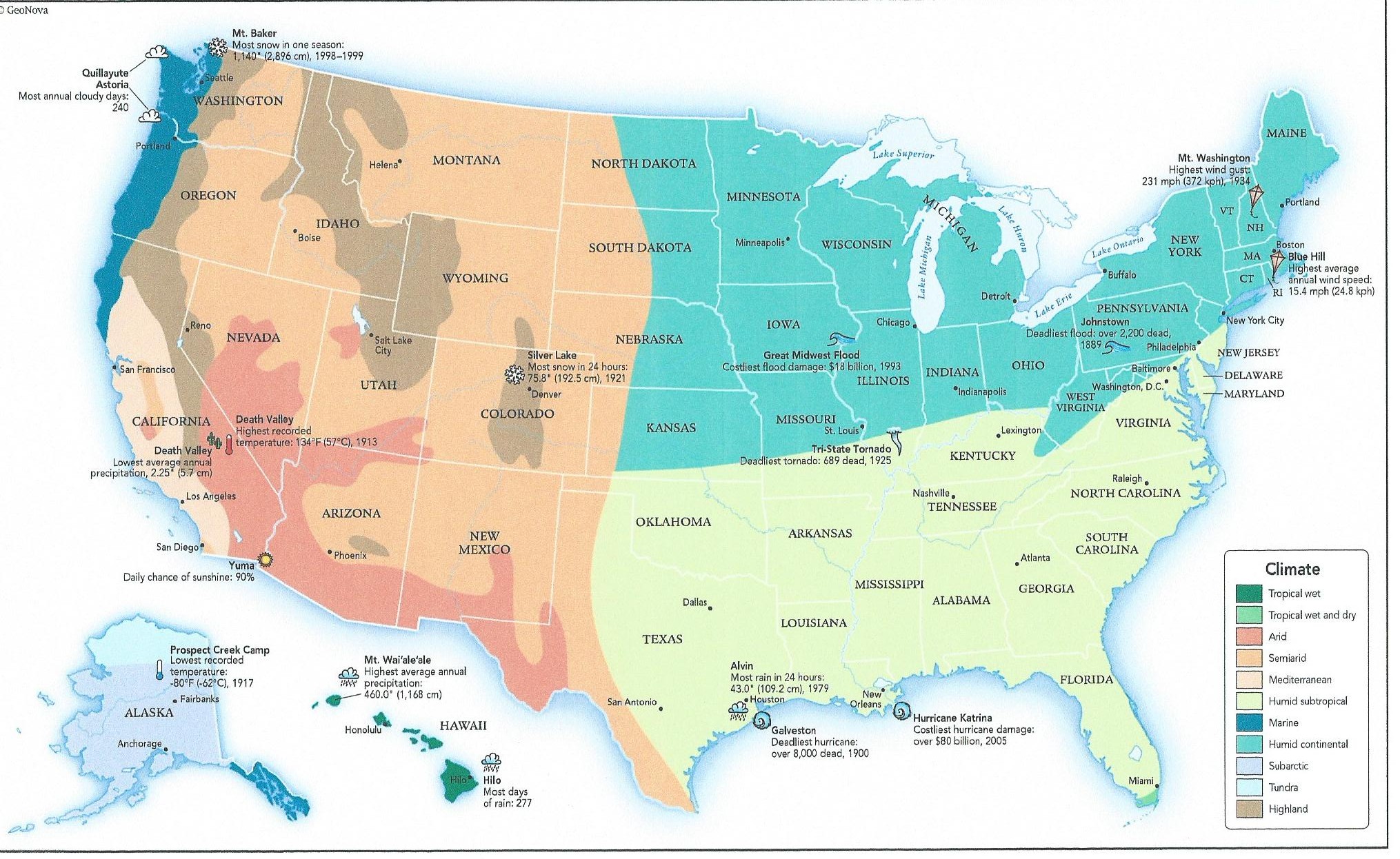 Climate regions of the US | Tj's Garden