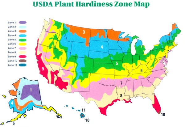 Growing Zone Map - Find Your Plant Hardiness Zone